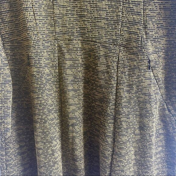H&M Yellow & Black Long Sleeve Textured Knit Midi Skater Dress; SZ M; BNWT - Picture 6 of 8